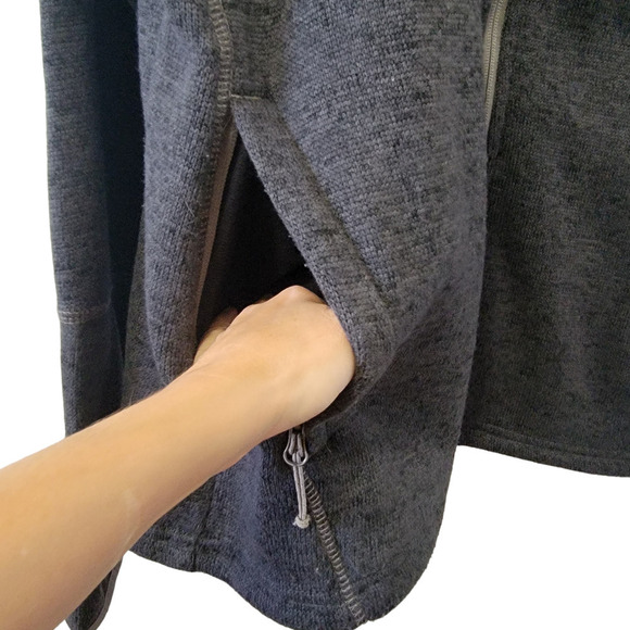 Avalanche Fleece Zip Up Front Jacket Sweater Zip Pockets Long Sleeve Men's LX - Picture 6 of 9